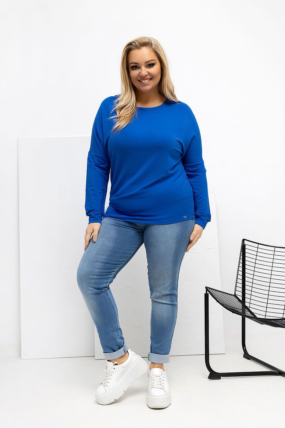 Round Neck Plus size blouse Relevance