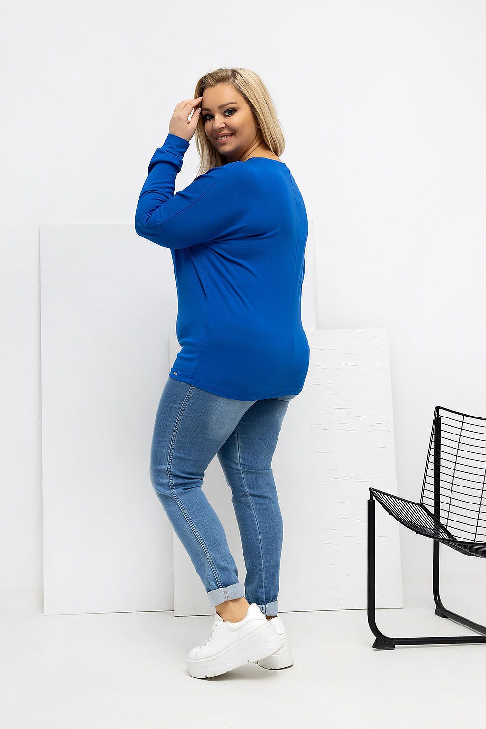 Round Neck Plus size blouse Relevance