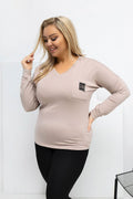 Plus size V-neck blouse Relevance