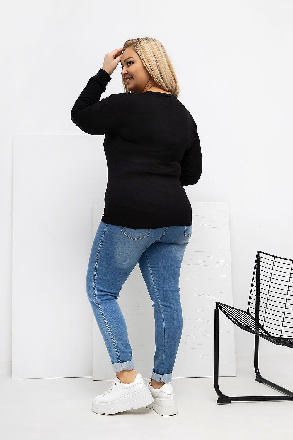 Plus size V-neck blouse Relevance