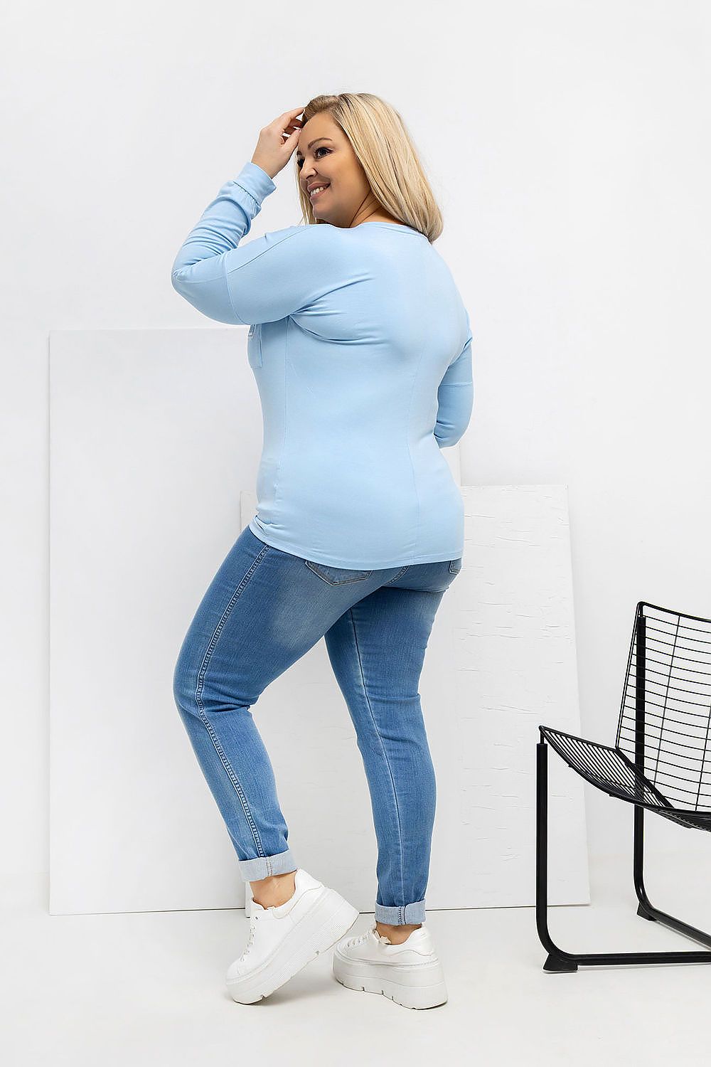 Plus size V-neck blouse Relevance