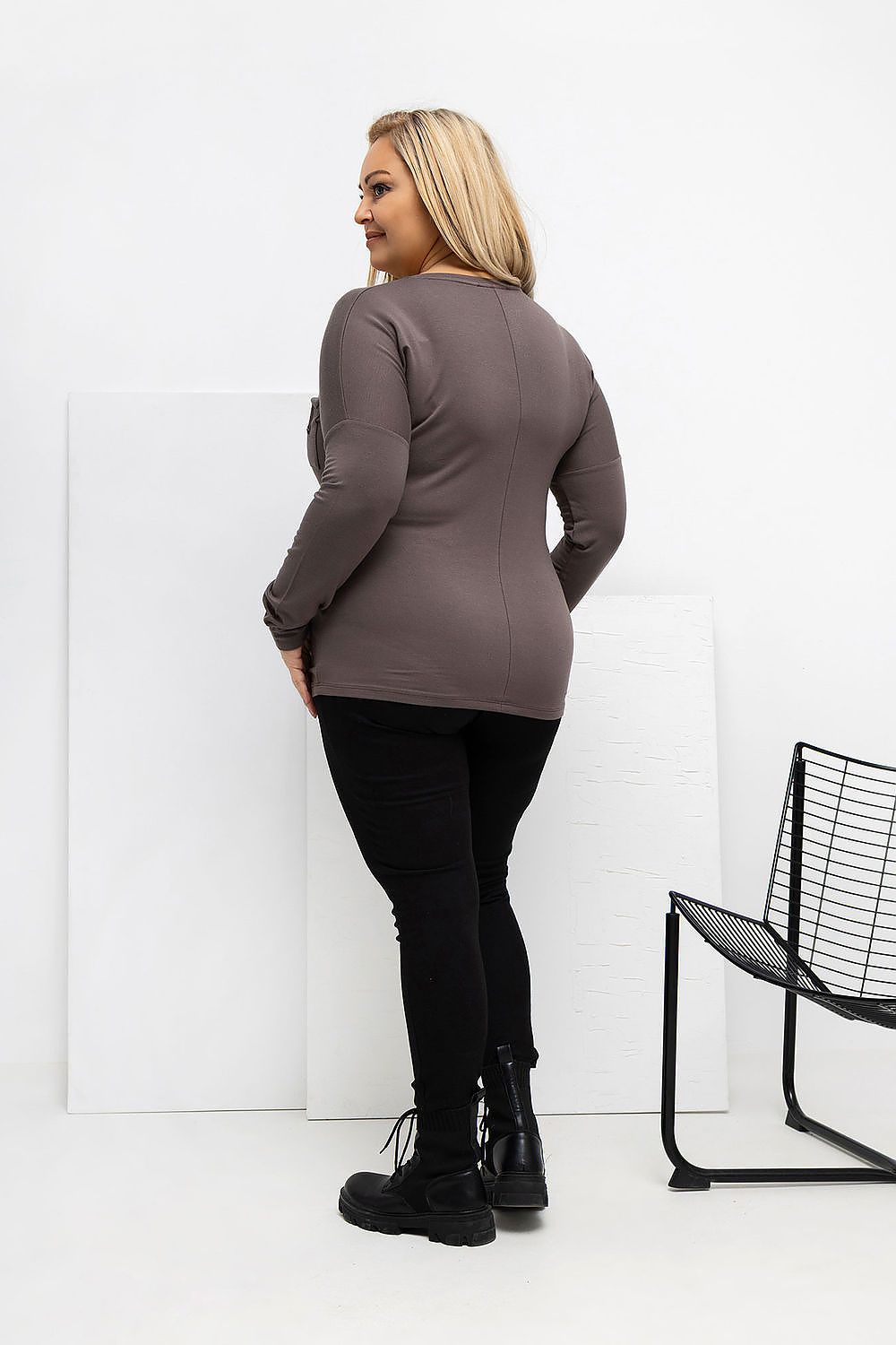 Plus size V-neck blouse Relevance