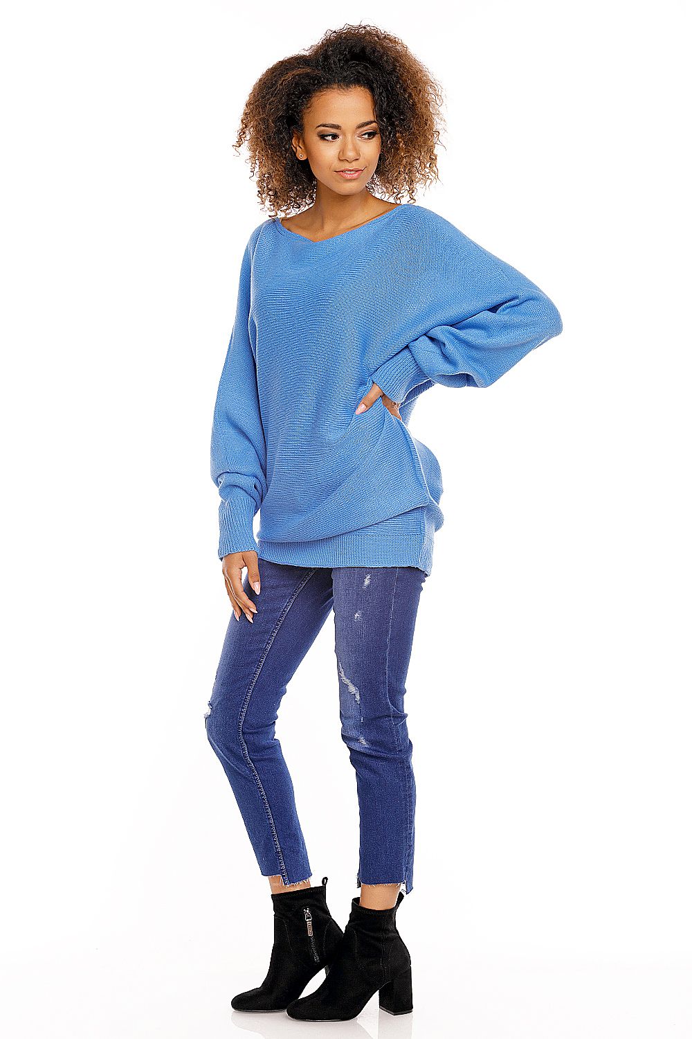 Bat style oversize kimono blouse PeeKaBoo