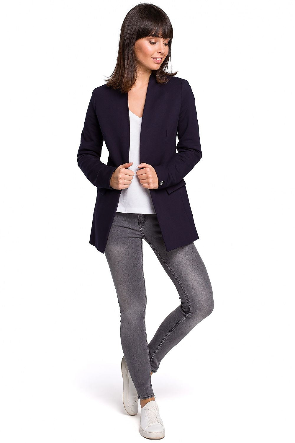 Stretch Bomullsstrikket Blazer / BeWear