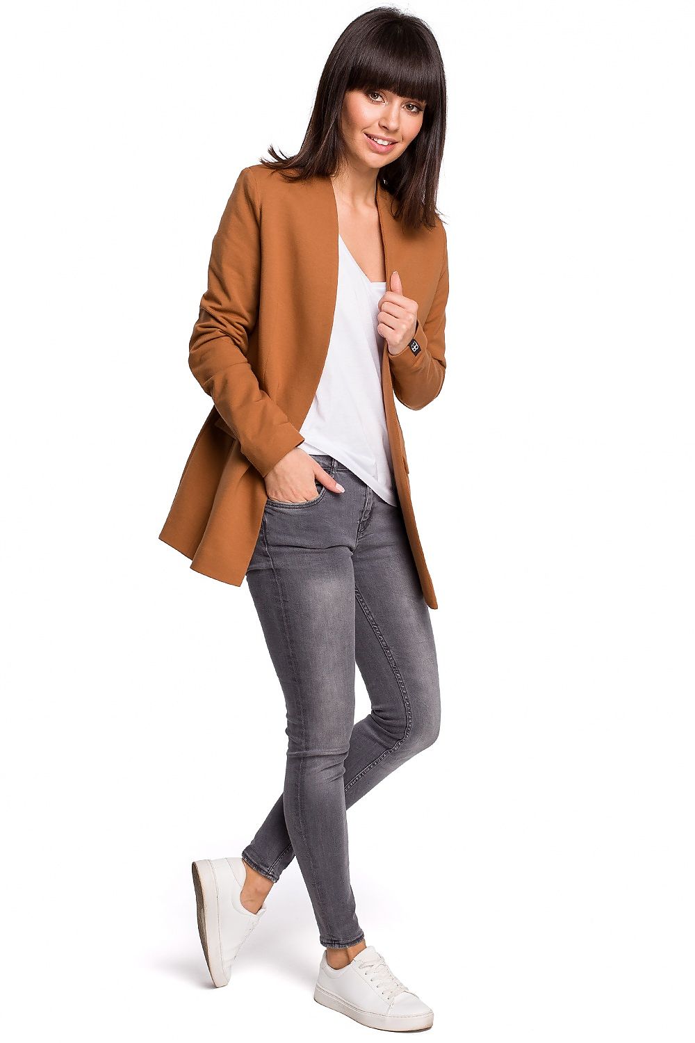 Stretch Bomullsstrikket Blazer / BeWear