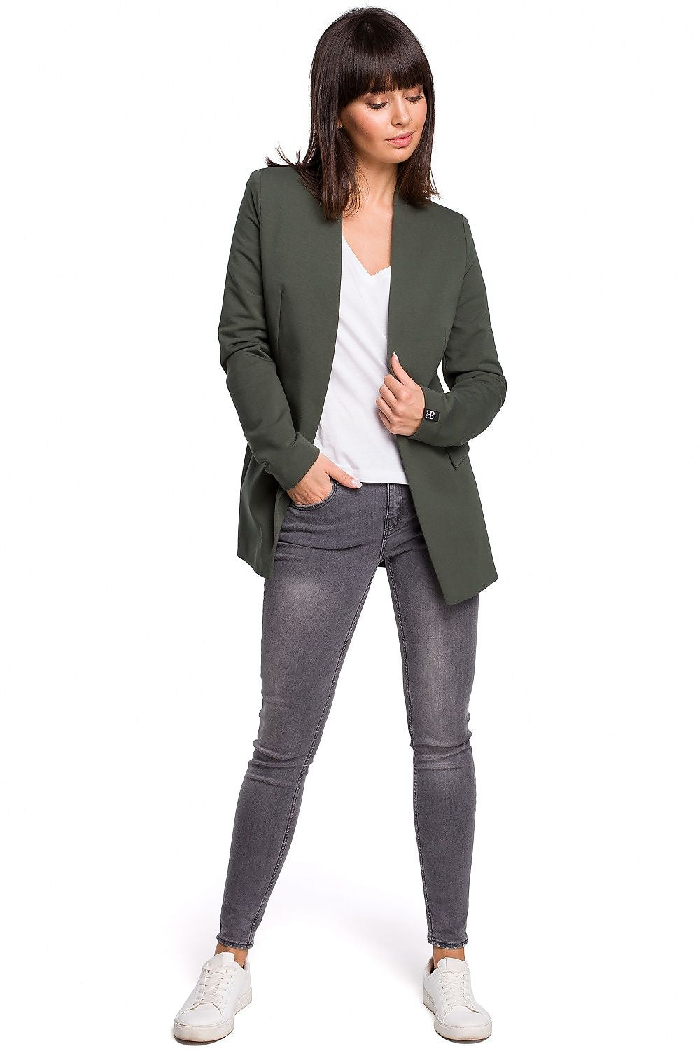 Stretch Bomullsstrikket Blazer / BeWear