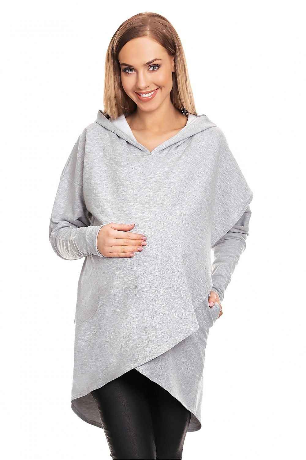 Koselig hettegenser for gravide i lag fra PeeKaBoo