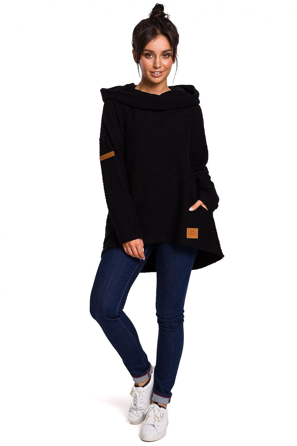 Varm asymmetrisk genser fra BeWear