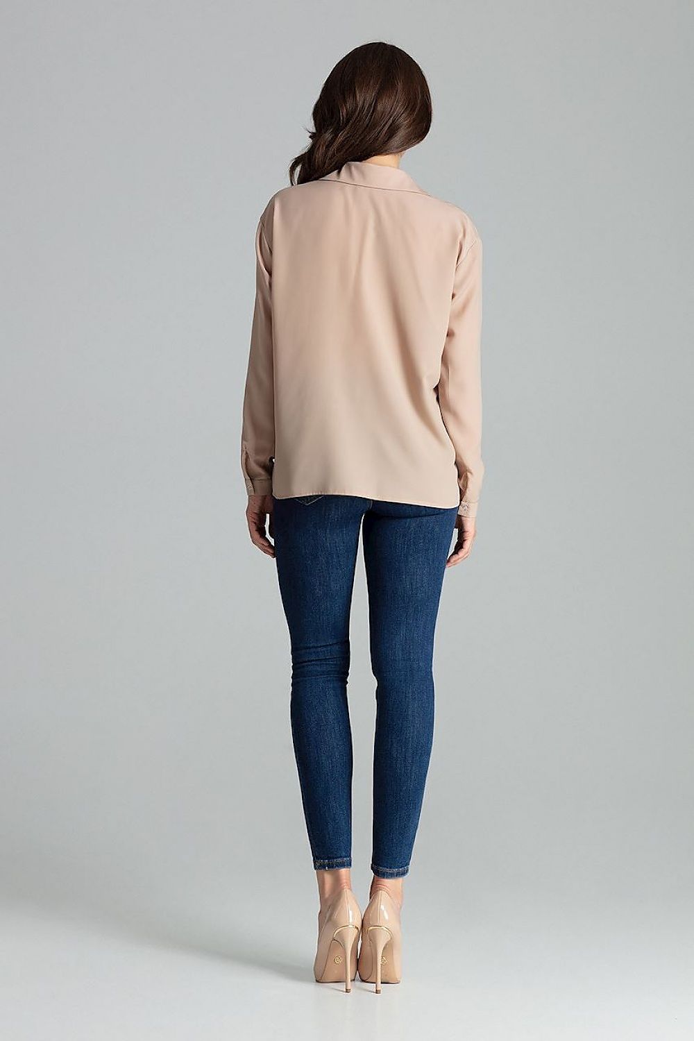 Simple cut Long sleeve shirt Lenitif