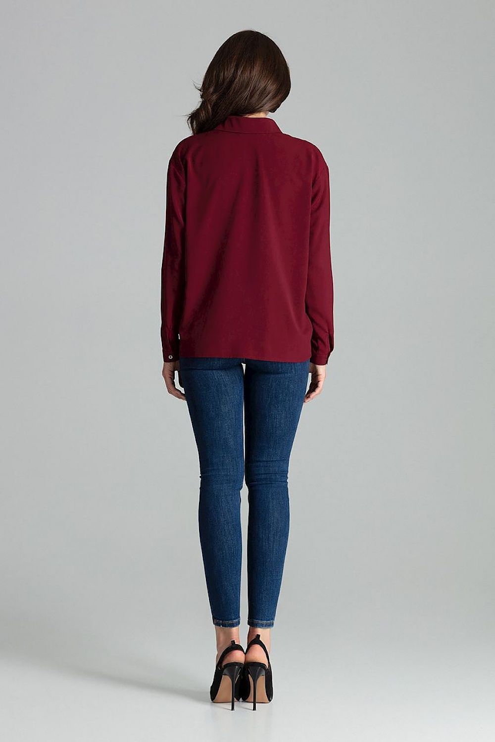 Simple cut Long sleeve shirt Lenitif