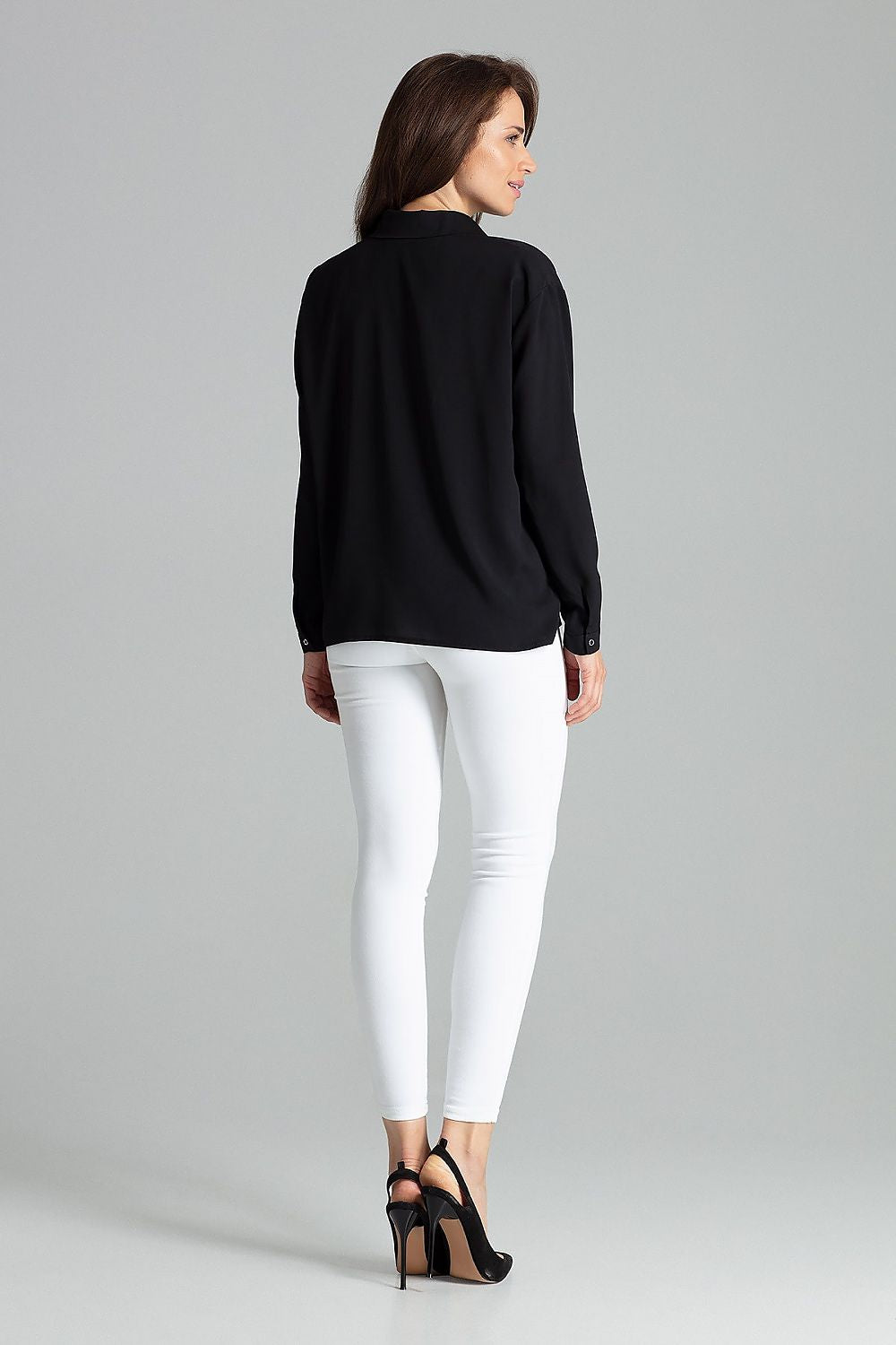 Simple cut Long sleeve shirt Lenitif
