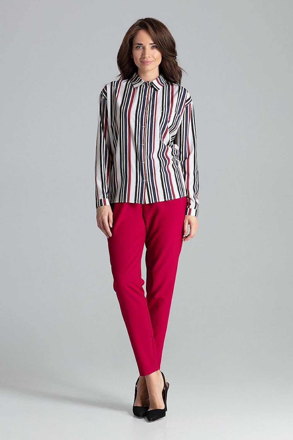 Simple cut Long sleeve shirt Lenitif