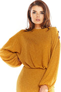 Jumper with Long-sleeved sweater with a kimono cut - awama