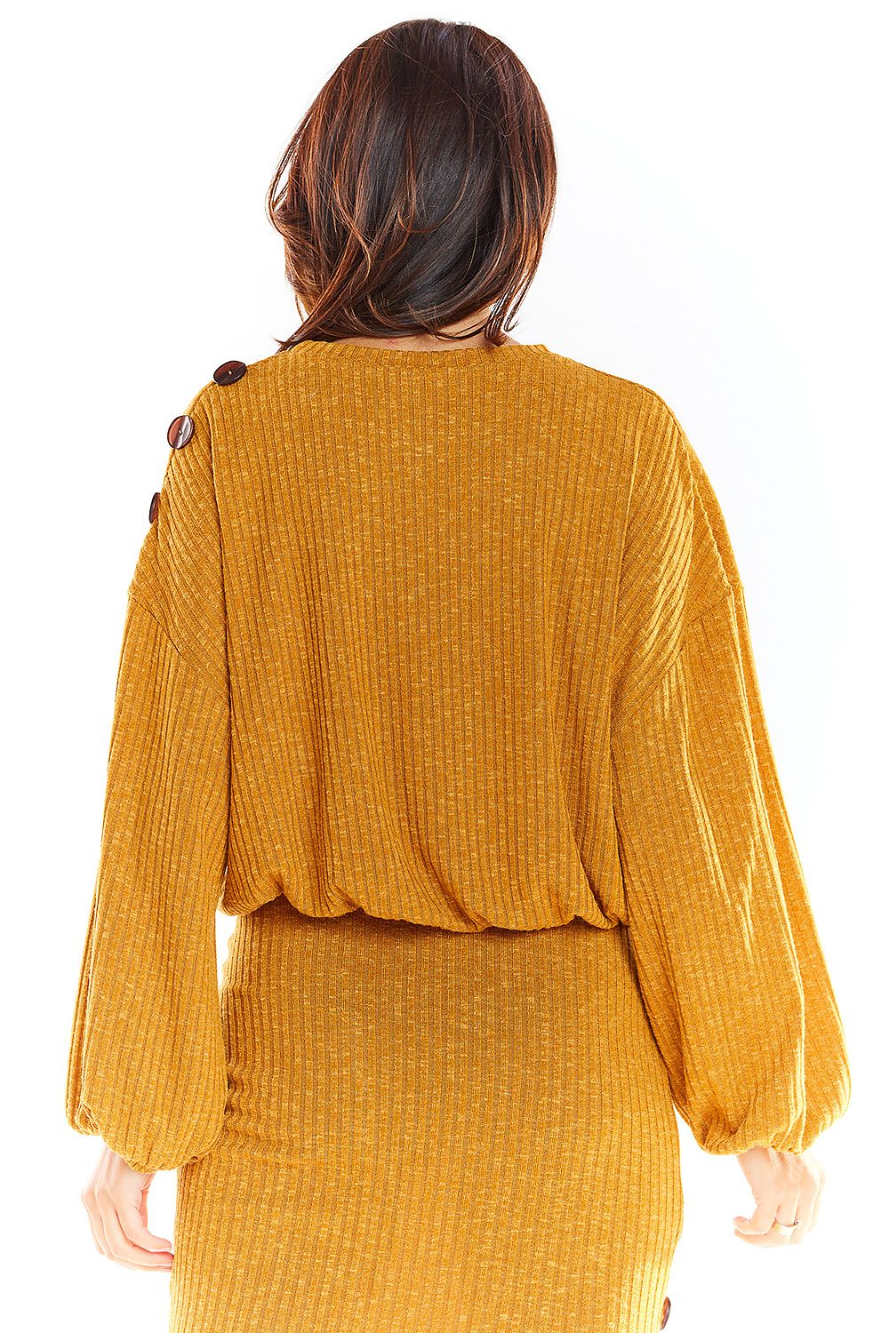 Jumper with Long-sleeved sweater with a kimono cut - awama
