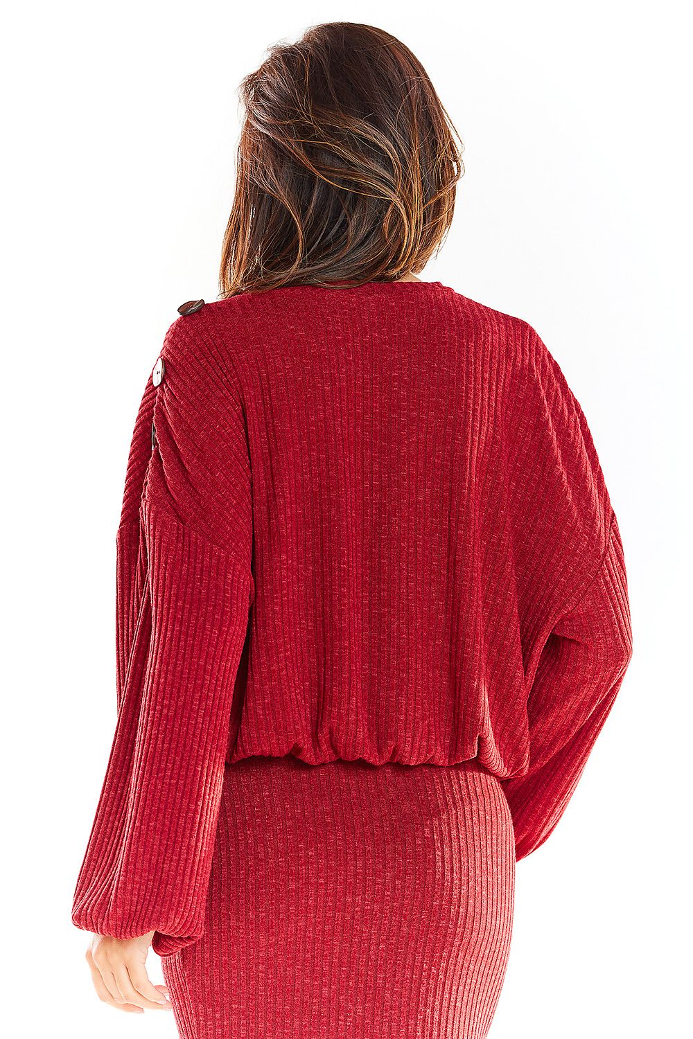 Jumper with Long-sleeved sweater with a kimono cut - awama