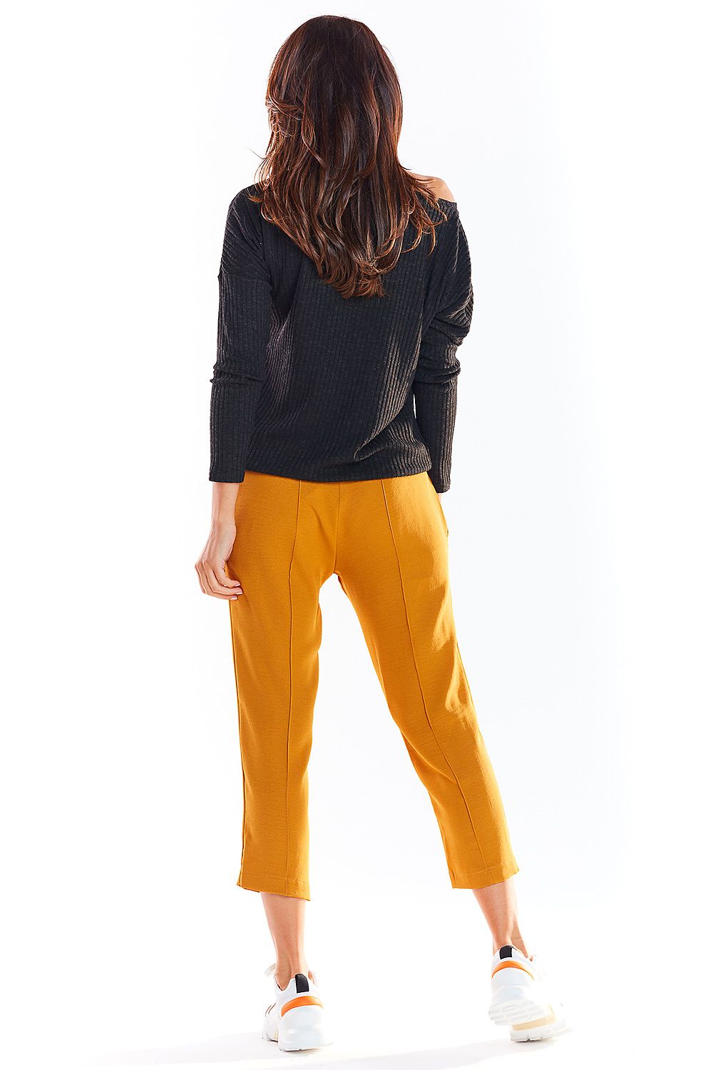 Jumper, Long sleeve sweater with classic cut - awama