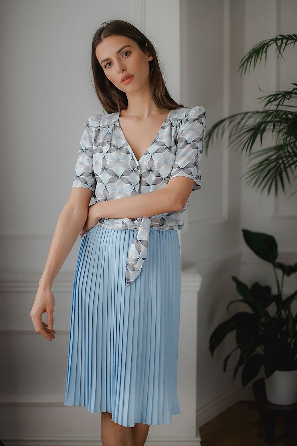 Short simple sleeve shirt Lenitif