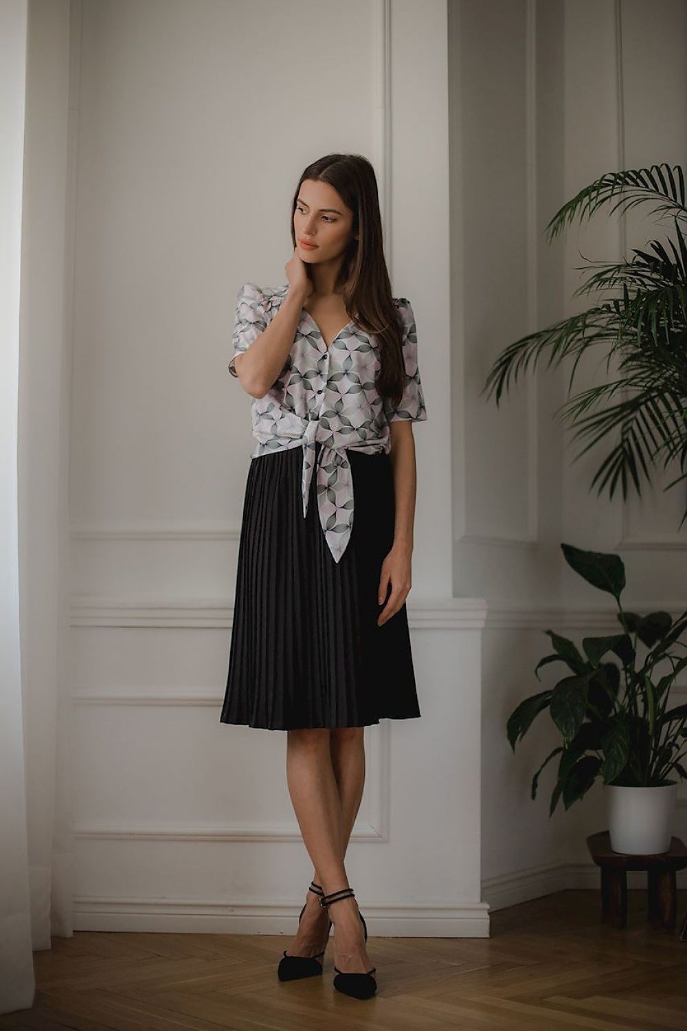 Short simple sleeve shirt Lenitif