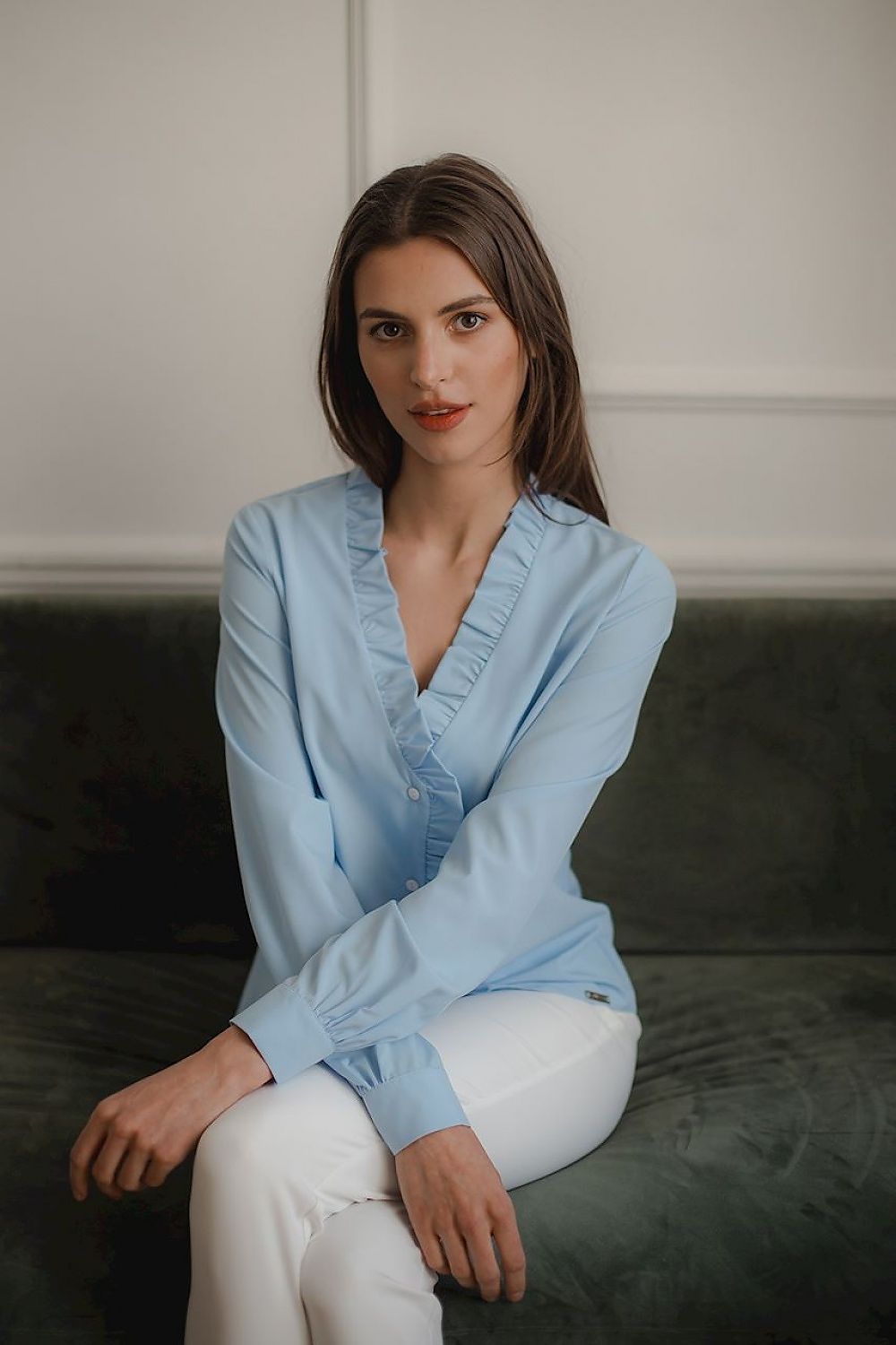 Frill Long sleeve shirt Lenitif
