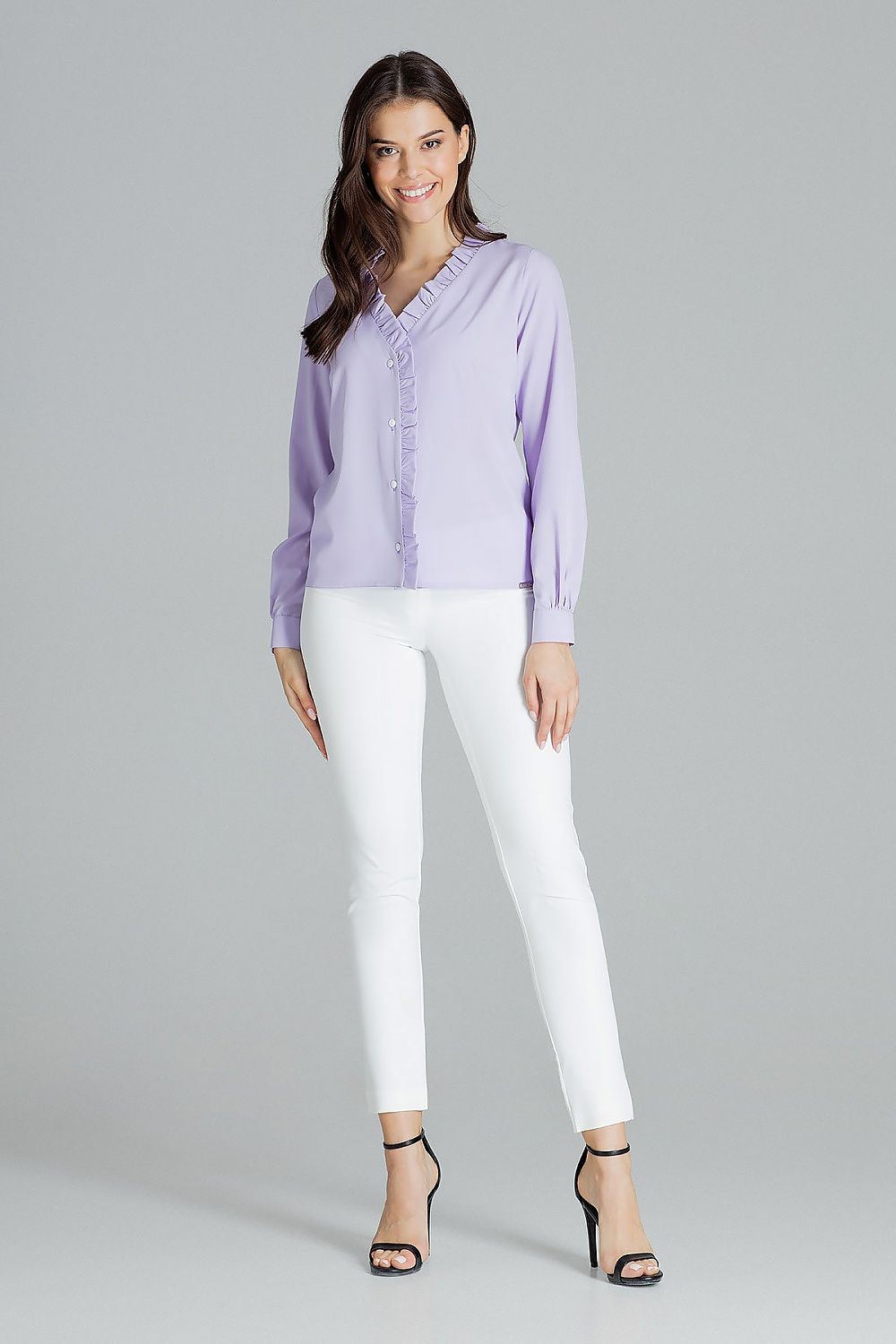 Frill Long sleeve shirt Lenitif