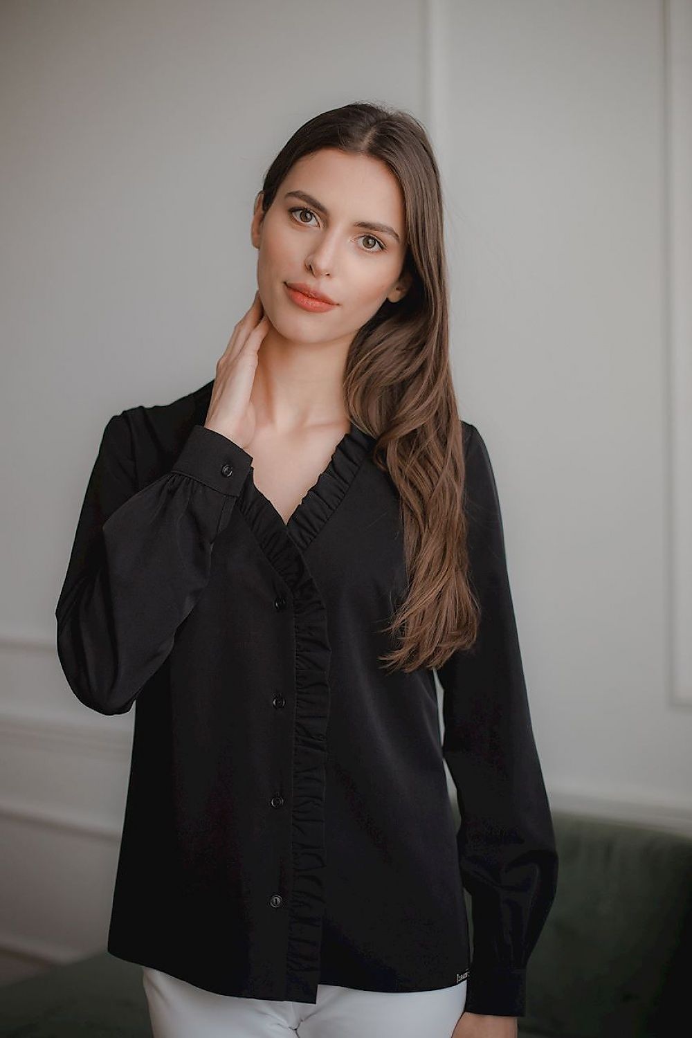 Frill Long sleeve shirt Lenitif