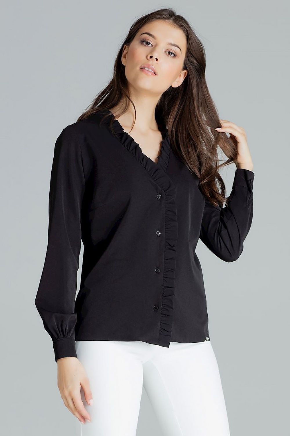Frill Long sleeve shirt Lenitif