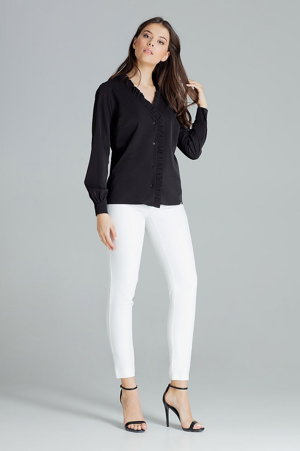 Frill Long sleeve shirt Lenitif