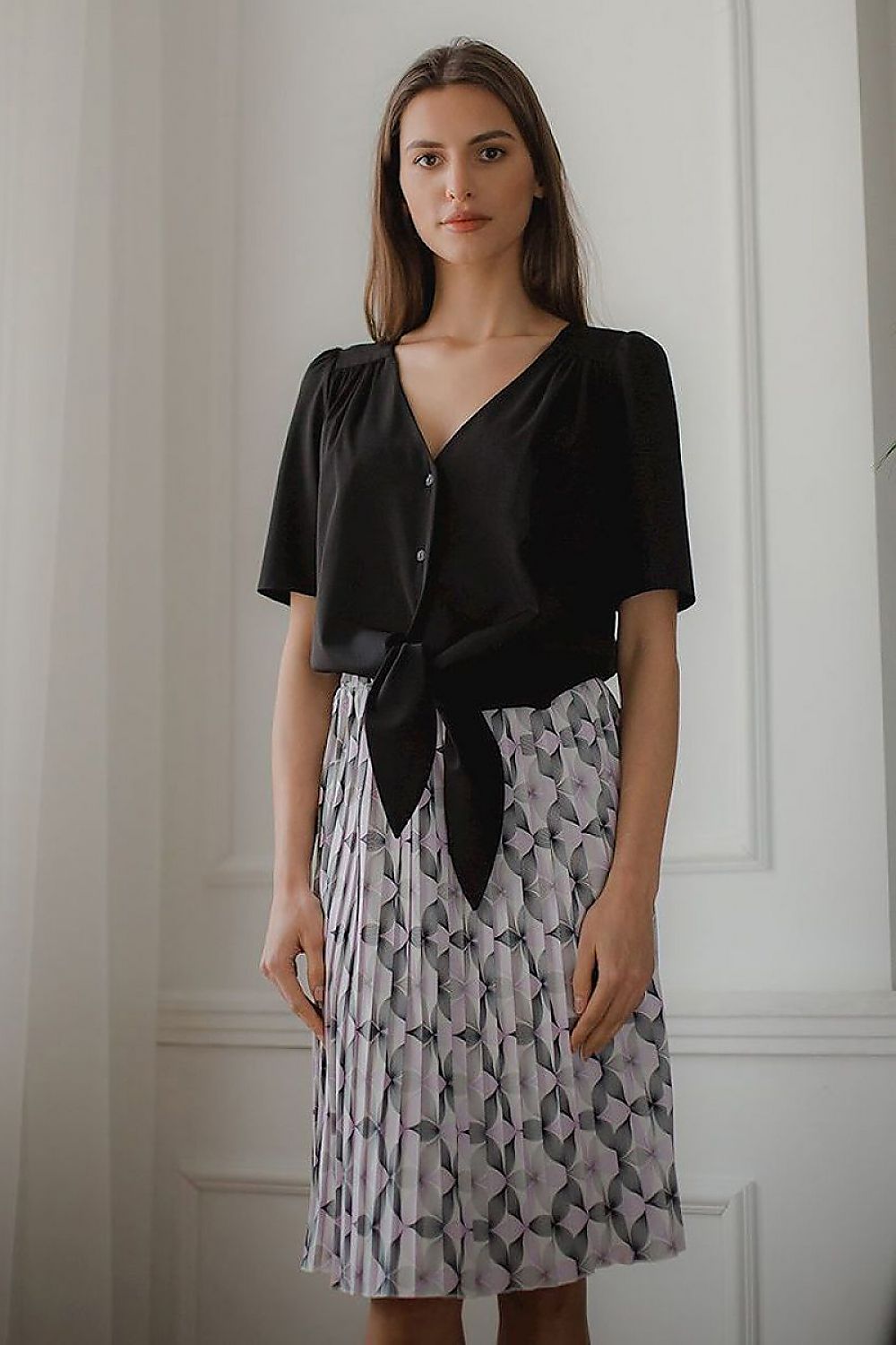 Short simple sleeve shirt Lenitif