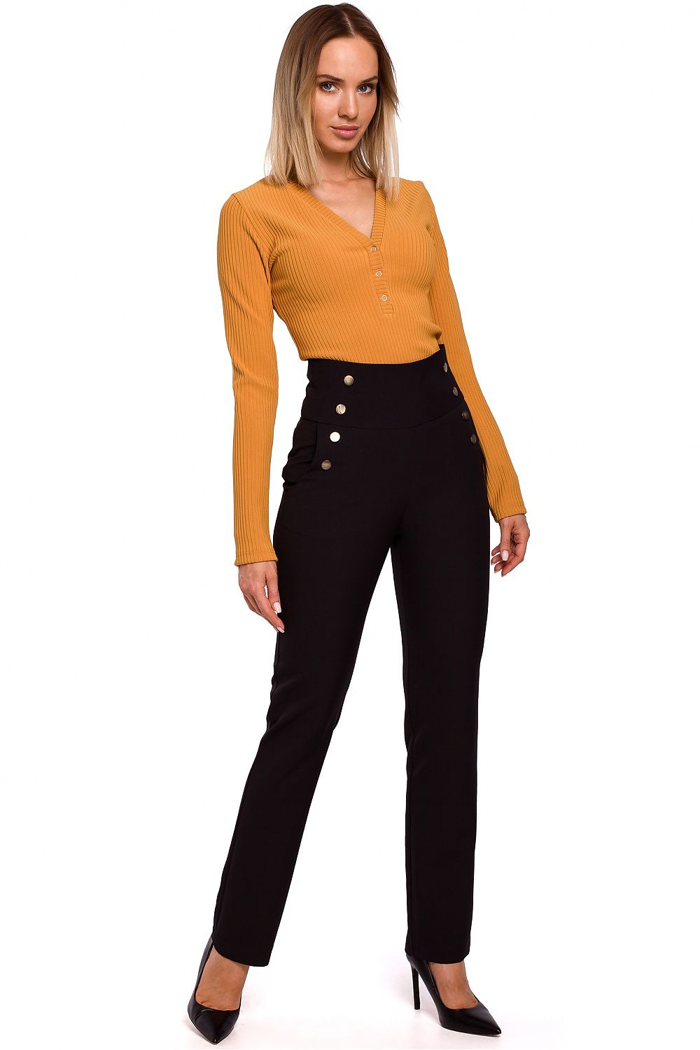 Slim-Fit bukser - høy midje