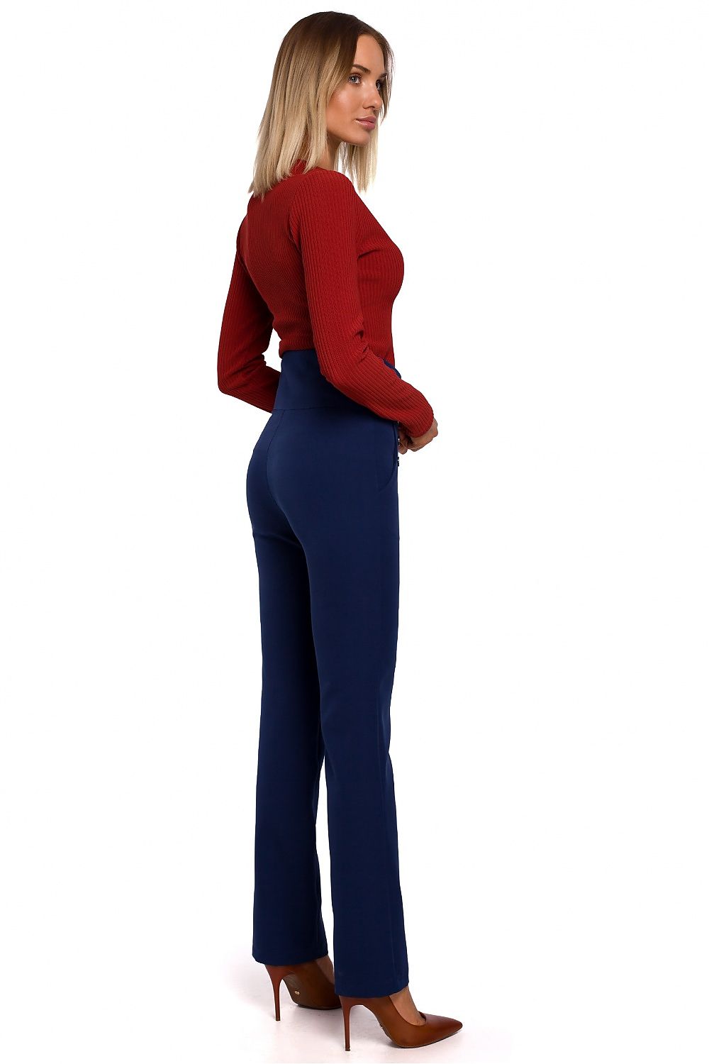 Slim-Fit bukser - høy midje