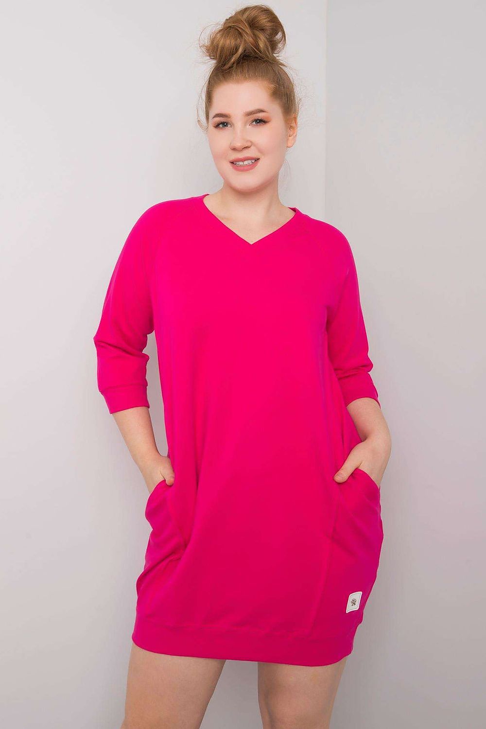 Plus size lang blouse with pockets Relevance