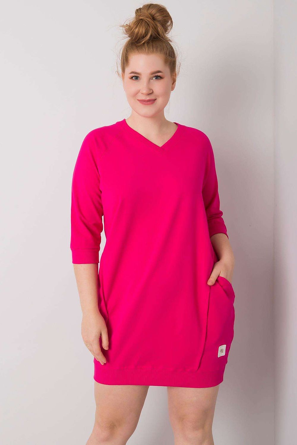 Plus size lang blouse with pockets Relevance