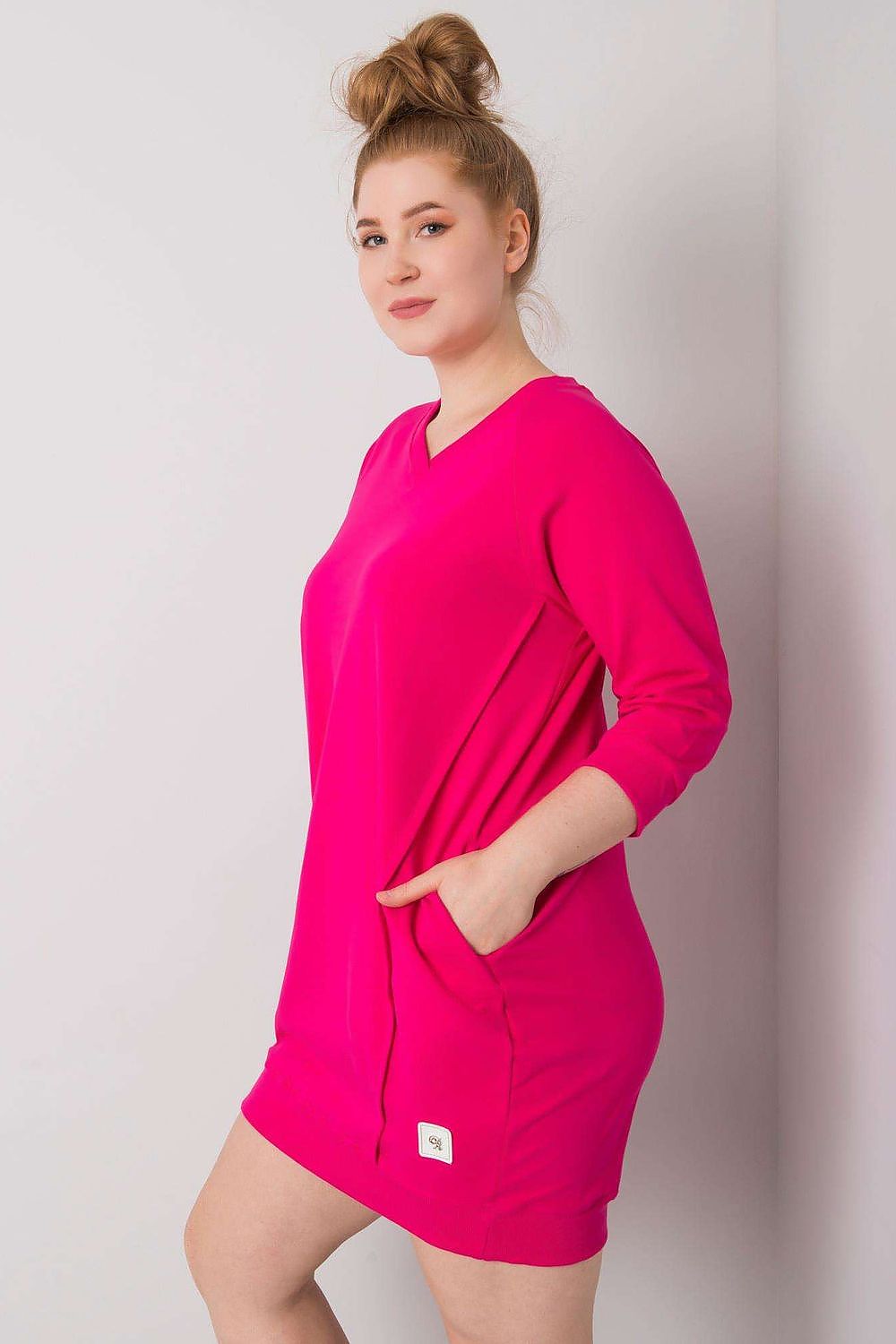 Plus size lang blouse with pockets Relevance