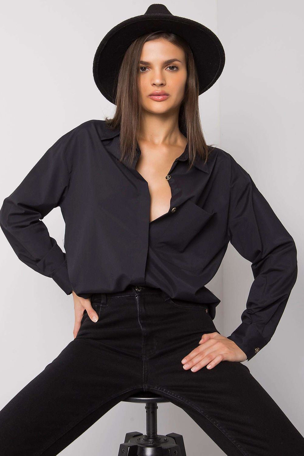 Black Long sleeve shirt Ex Moda
