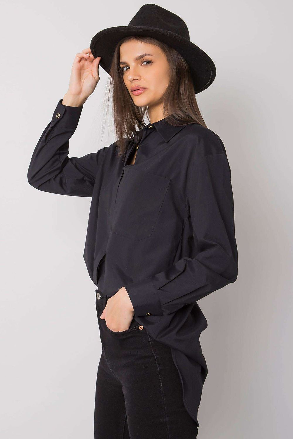 Black Long sleeve shirt Ex Moda