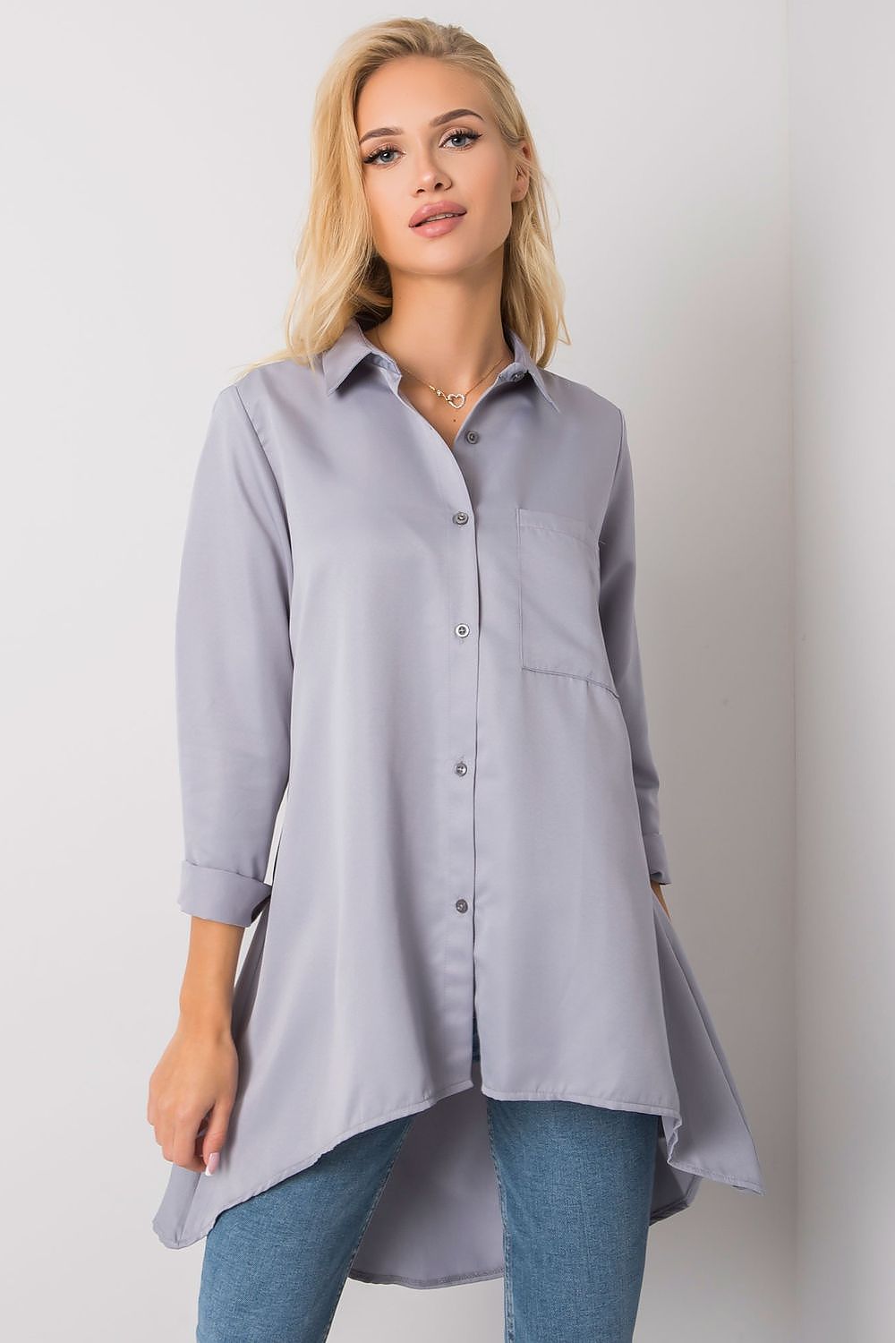Long sleeve shirt with longer back Ex Moda