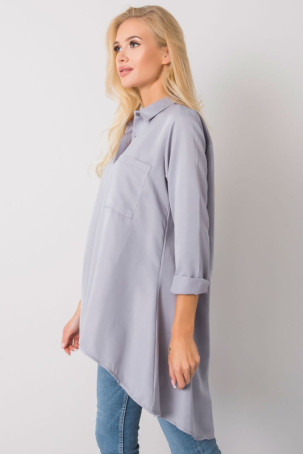 Long sleeve shirt with longer back Ex Moda