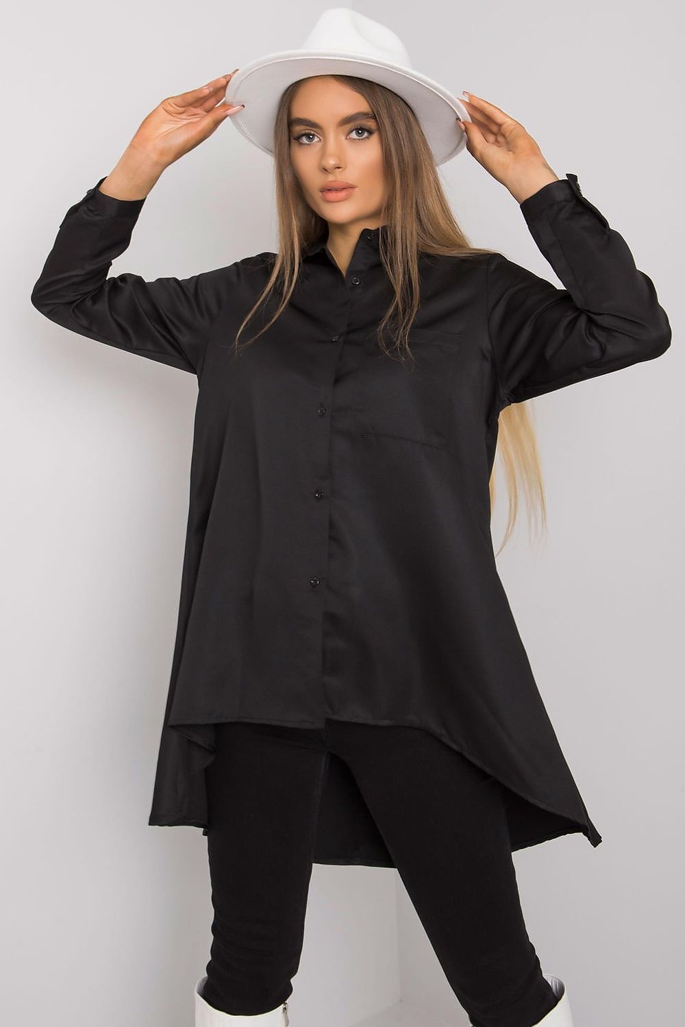 Long sleeve shirt with longer back Ex Moda