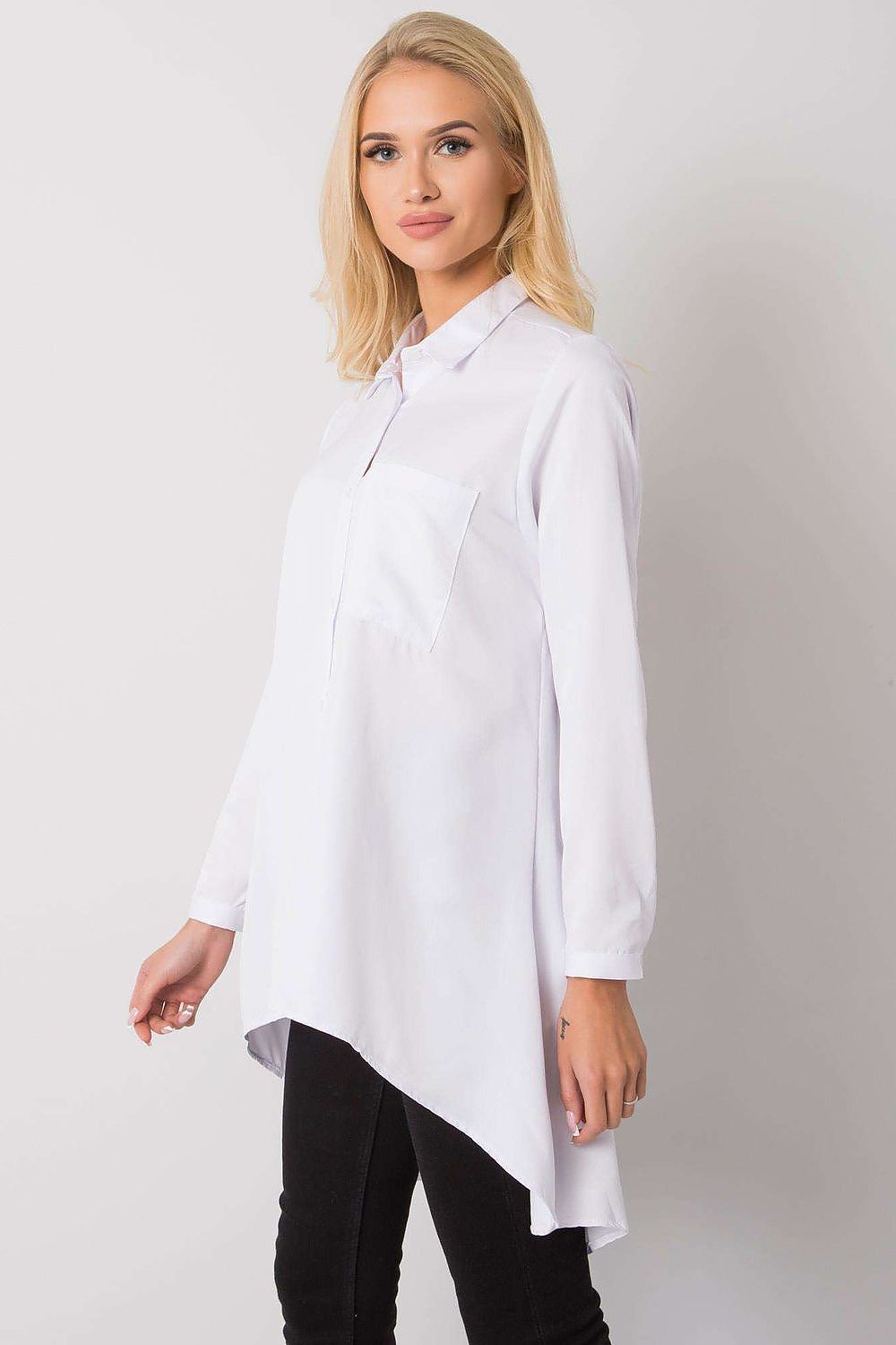 Long sleeve shirt with longer back Ex Moda