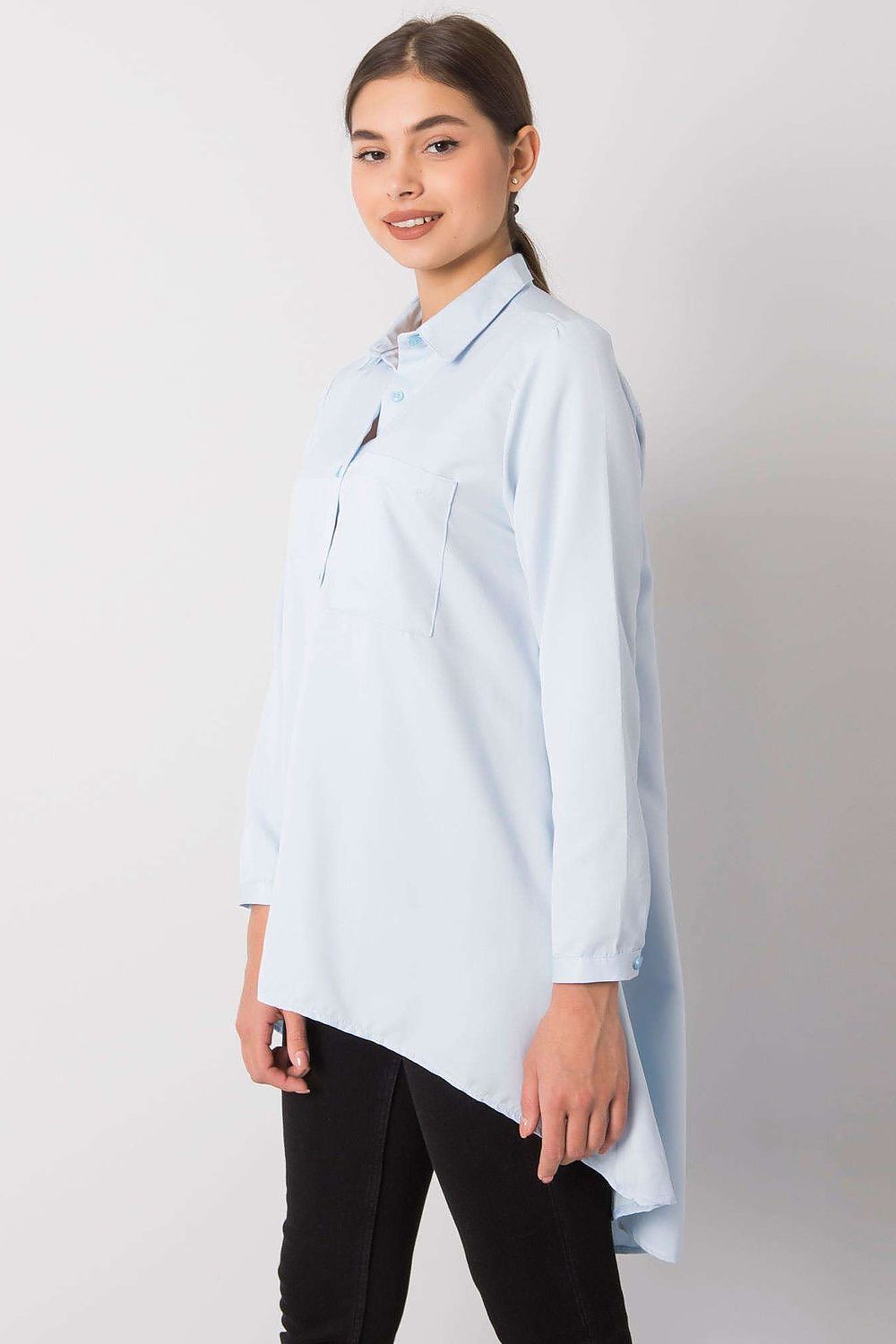 Long sleeve shirt with longer back Ex Moda