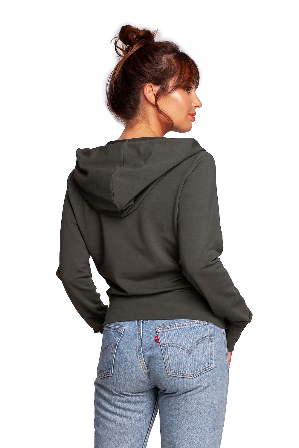 Elegant drapert hettegenser - BeWear