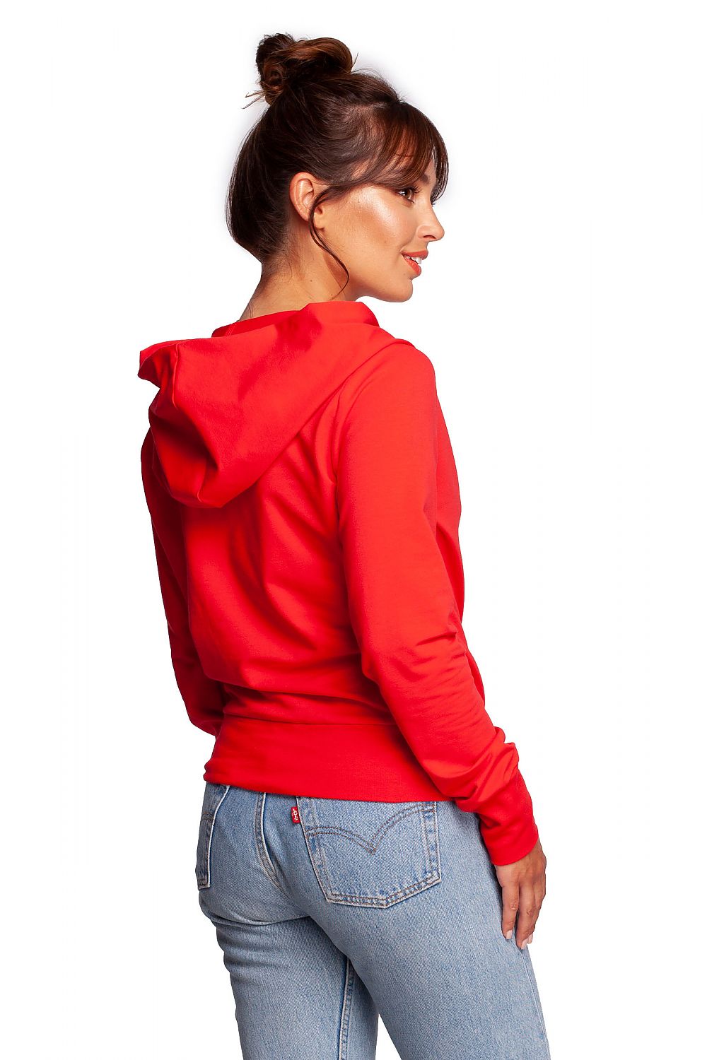 Elegant drapert hettegenser - BeWear