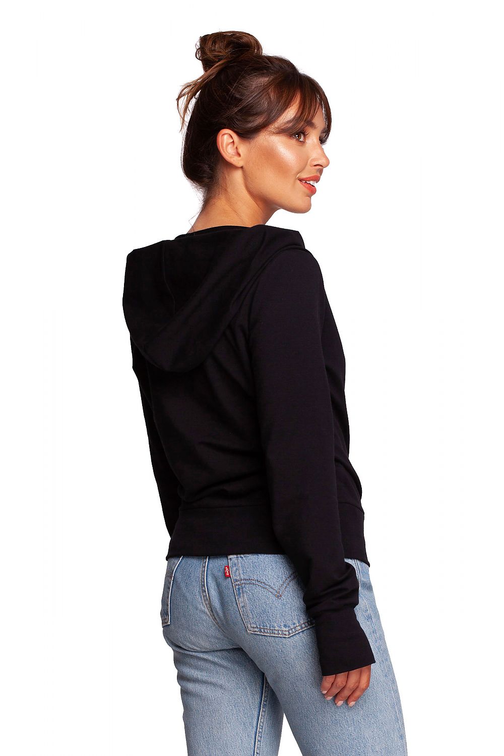 Elegant drapert hettegenser - BeWear