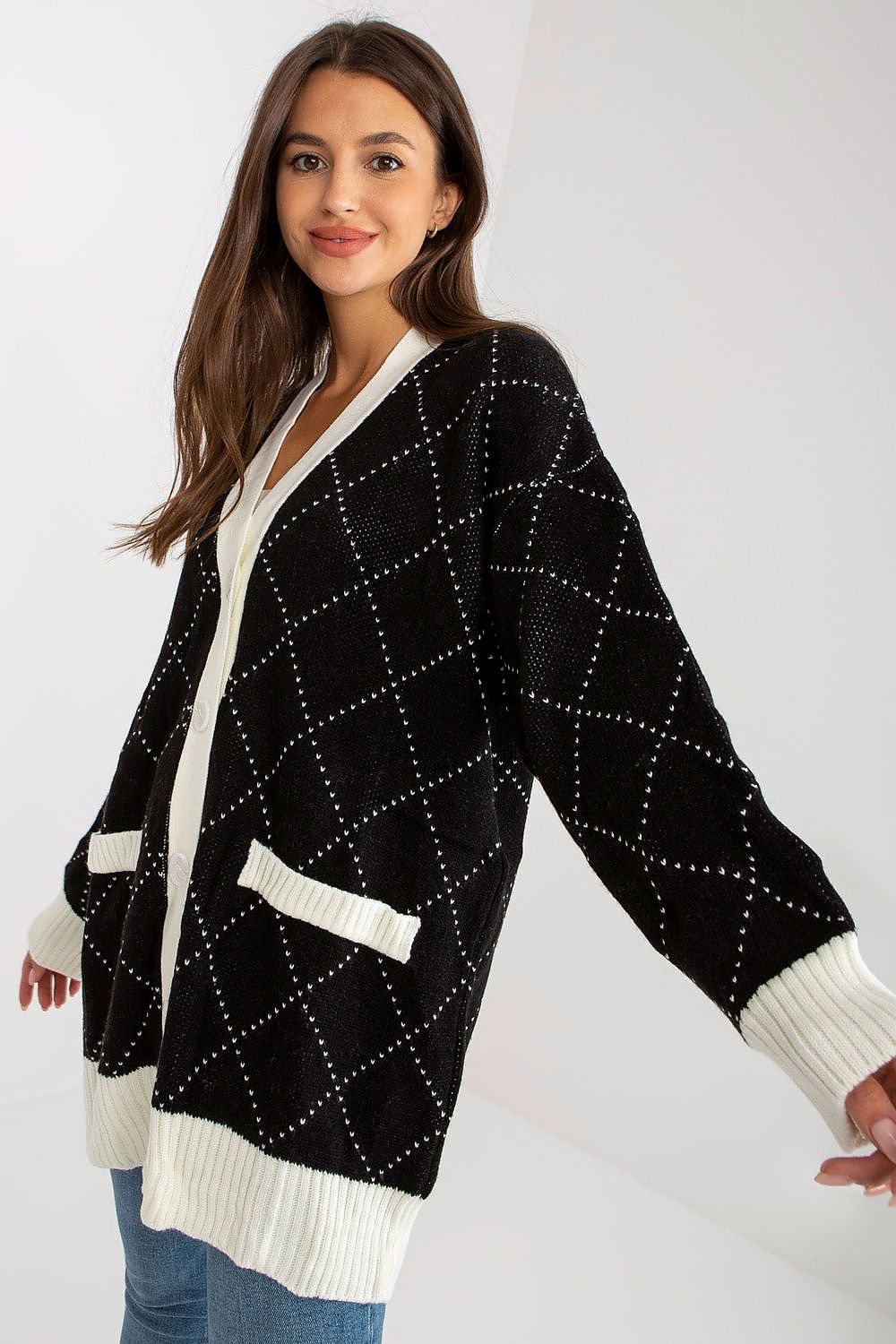 Cardigan with Sides Pockets Rue Paris