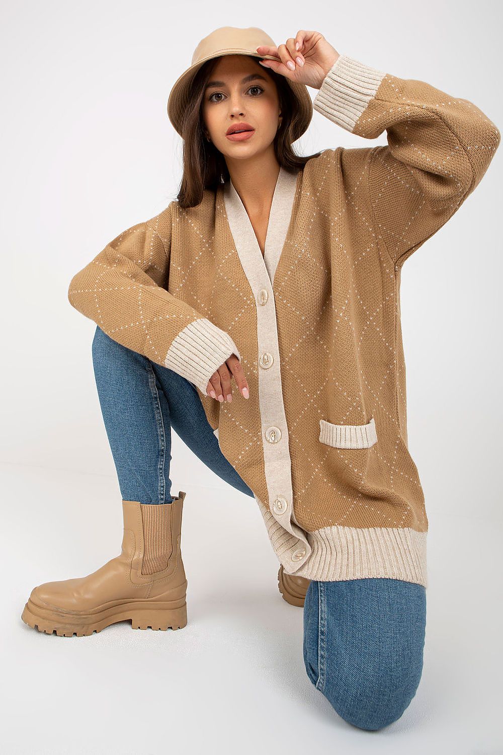 Cardigan with Sides Pockets Rue Paris