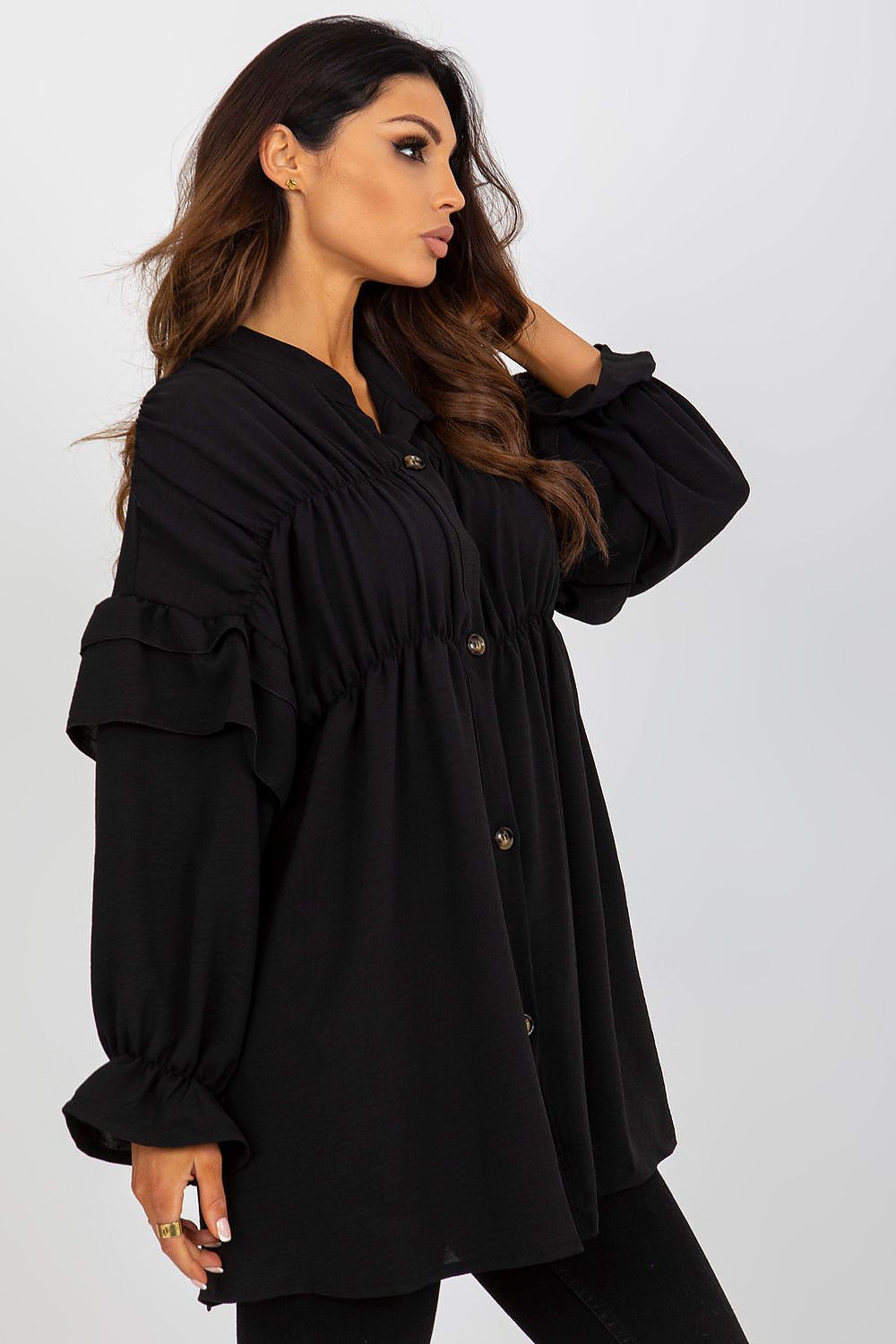 Long sleeve shirt with button-down Och Bella