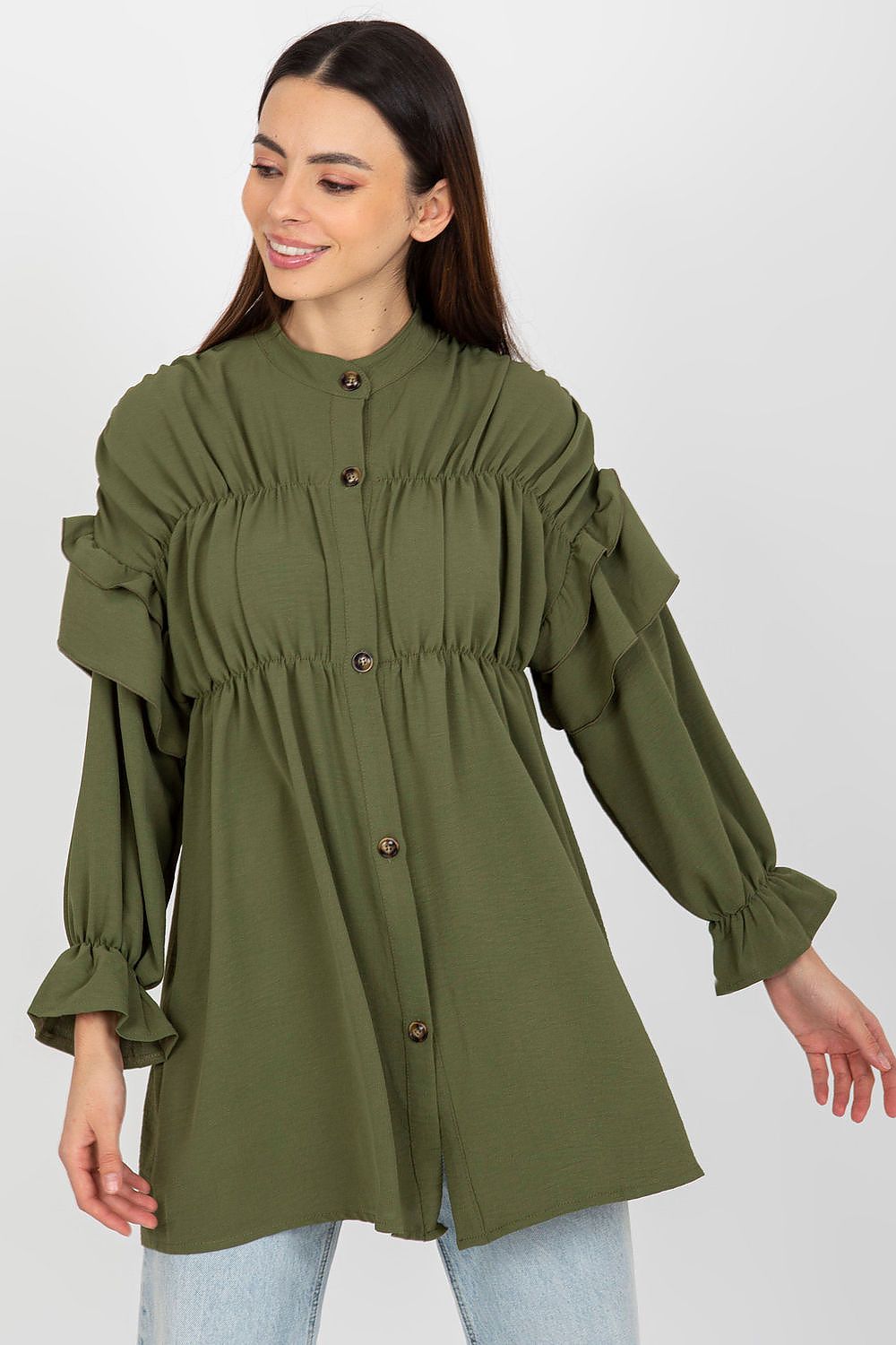Long sleeve shirt with button-down Och Bella