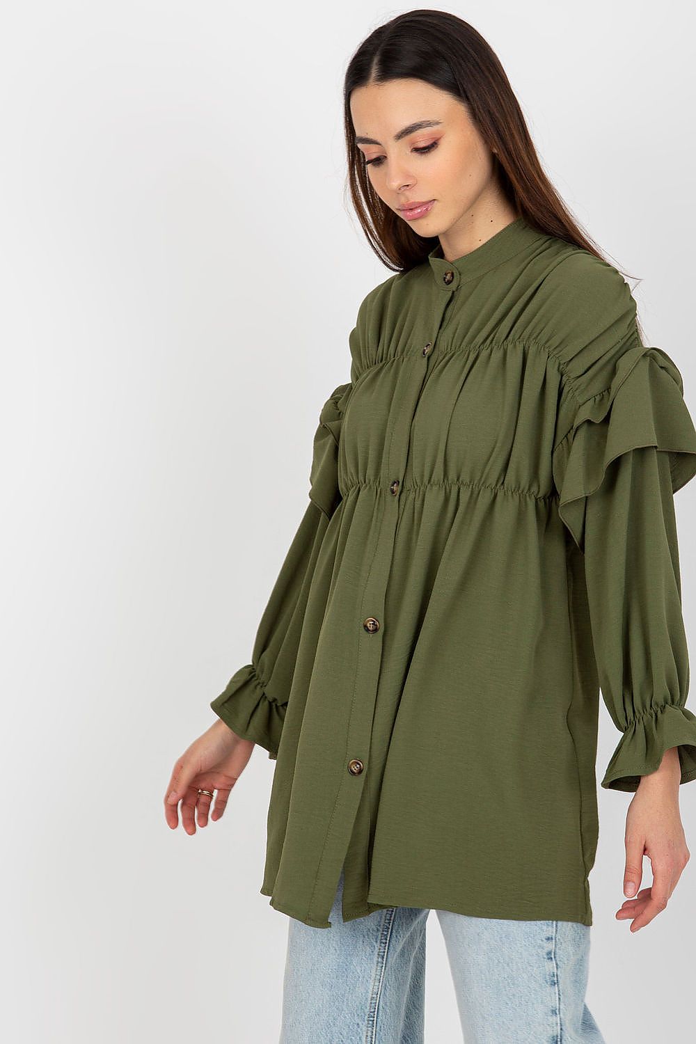 Long sleeve shirt with button-down Och Bella