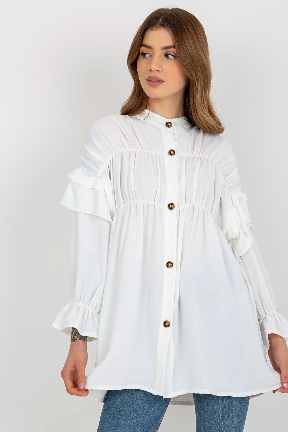 Long sleeve shirt with button-down Och Bella