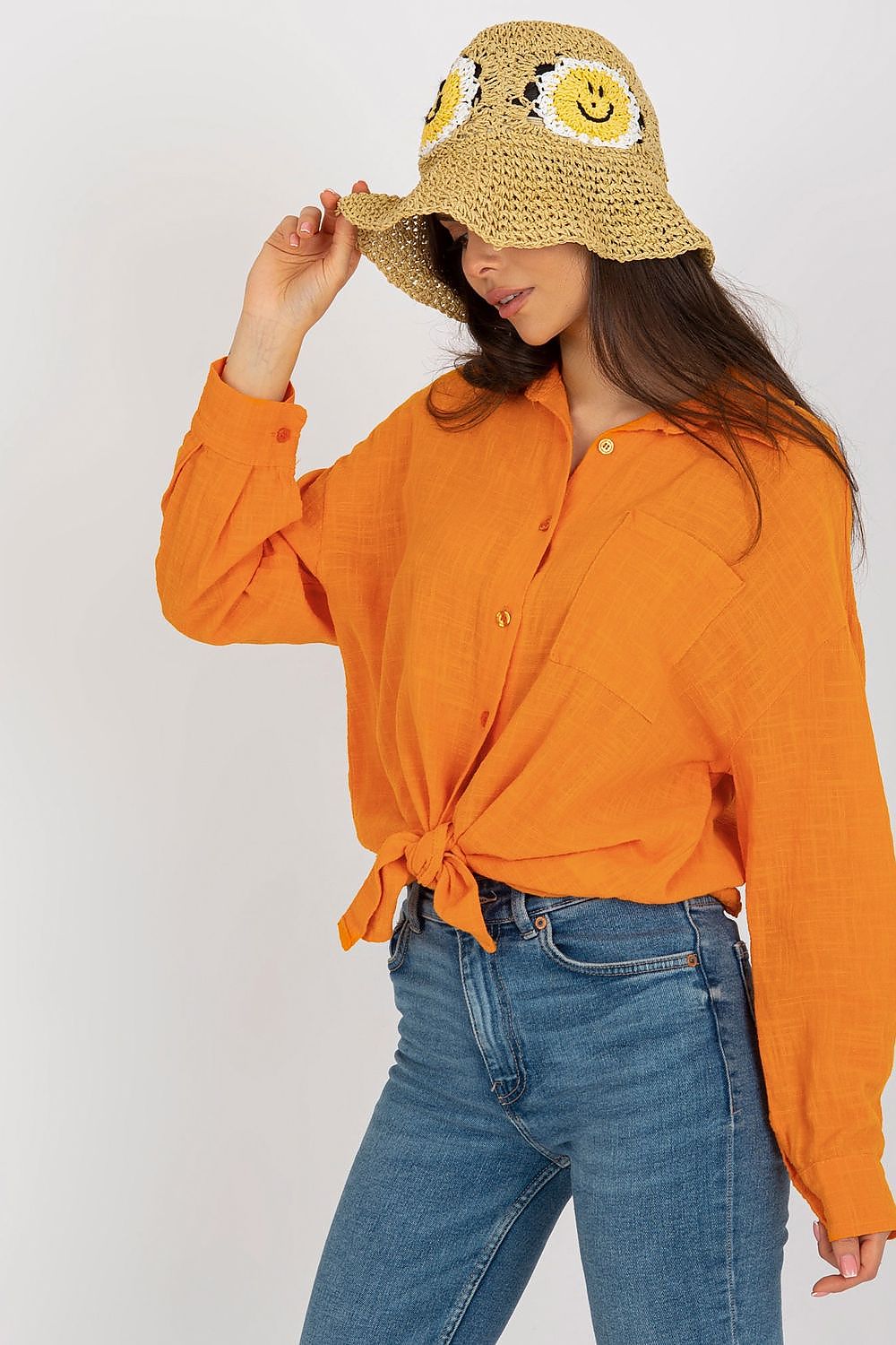 Long sleeve shirt with Sewn-on pocket Och Bella
